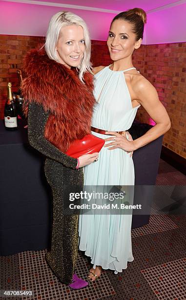 Amanda Byram and Jakki Healy attend the BAFTA Television Craft Awards at The Brewery on April 27, 2014 in London, England.