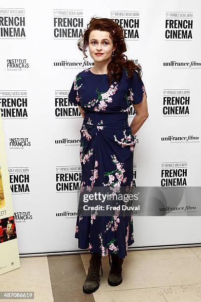 Helena Bonham Carter attends the screening of "The Young and Prodigious T.S. Spivet" during the Rendez-Vous with French Cinema at Curzon Soho on...