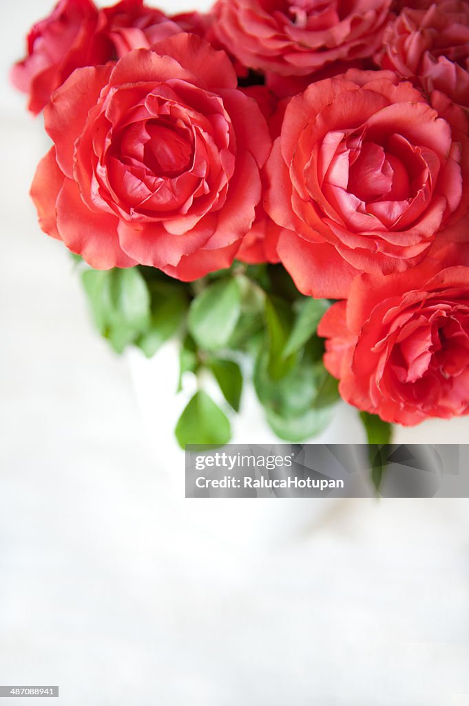 Red roses bouquet