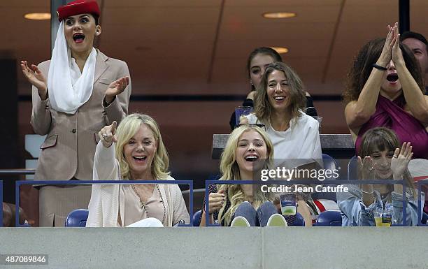 Chloe Grace Moretz and her mother Teri Duke Moretz attend day six of the 2015 US Open at USTA Billie Jean King National Tennis Center on September 5,...