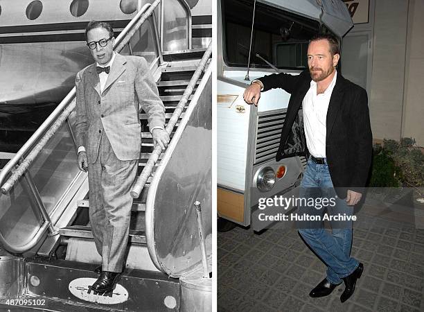 In this composite image a comparison has been made between Dalton Trumbo and actor Bryan Cranston. Actor Bryan Cranston will play Dalton Trumbo in a...