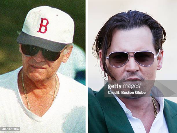 In this composite image a comparison has been made between Whitey Bulger and actor Johnny Depp. Actor Johnny Depp will play Whitey Bulger in a film...