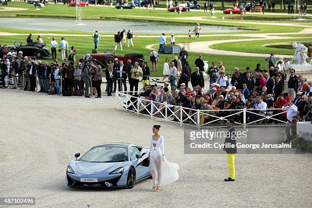 General view of atmosphere during the 2nd Annual Chantilly Arts and Elegance Richard Mille as the newest concept cars are presented on September 5,...