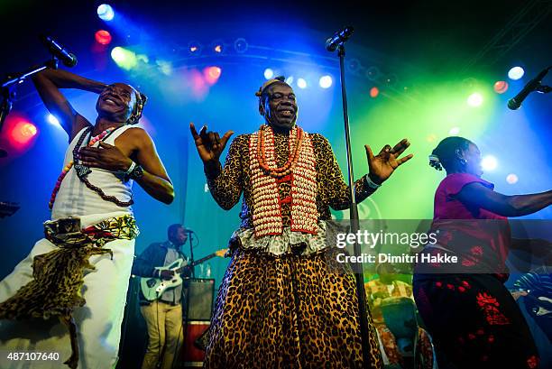 Kasai Allstars performs on stage at Port Of Rotterdam North Sea Jazz Festival on July 11, 2015 in Rotterdam, Netherlands.