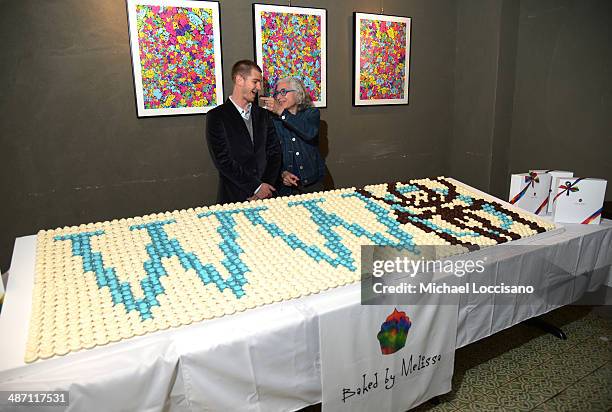 Andrew Garfield with .Jane Aronson & WWO Host Salon Event In NYC on April 27, 2014 in New York City.