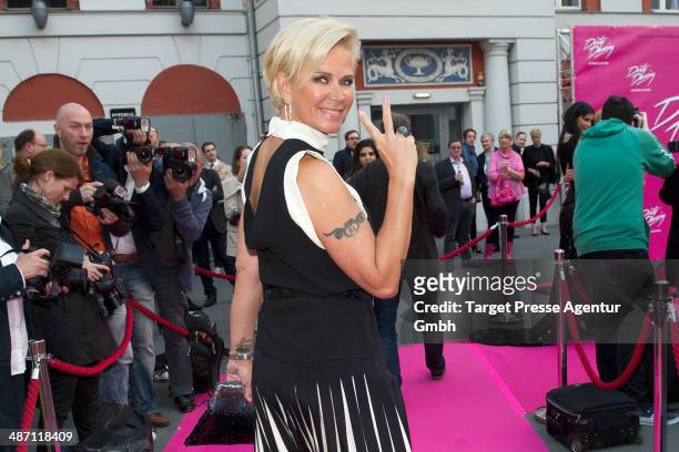 Claudia Effenberg attends the 'Dirty Dancing' musical premiere at Admiralspalast on April 27, 2014 in Berlin, Germany.