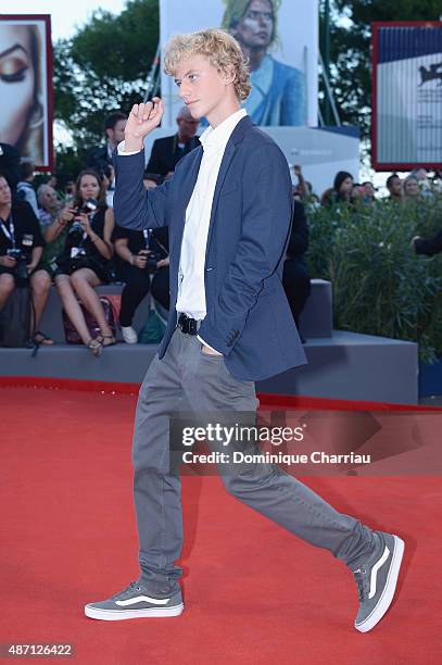 Ludovico Girardello attends the Kineo Awards ceremony during the 72nd Venice Film Festival at Palazzo del Casino on September 6, 2015 in Venice,...