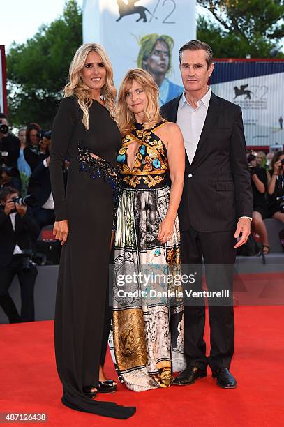 Tiziana Rocca, Nastassja Kinski and Rupert Everett attend the Kineo Awards ceremony during the 72nd Venice Film Festival at on September 6, 2015 in...