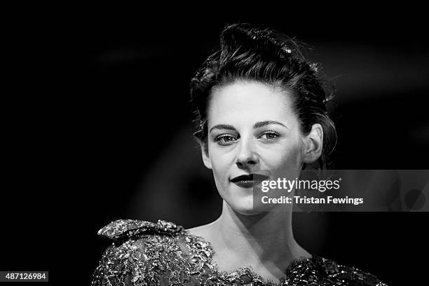 An alternative view of Kristen Stewart at the premiere of 'Equals' during the 72nd Venice Film Festival at Sala Grande on September 5, 2015 in...