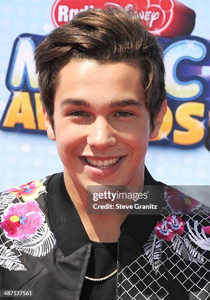 Austin Mahone arrives at the Disney Channel Presents 2014 Radio Disney Music Awards at Nokia Theatre L.A. Live on April 26, 2014 in Los Angeles,...