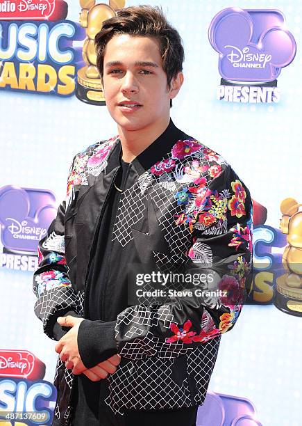 Austin Mahone arrives at the Disney Channel Presents 2014 Radio Disney Music Awards at Nokia Theatre L.A. Live on April 26, 2014 in Los Angeles,...