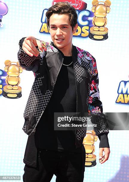 Austin Mahone arrives at the Disney Channel Presents 2014 Radio Disney Music Awards at Nokia Theatre L.A. Live on April 26, 2014 in Los Angeles,...