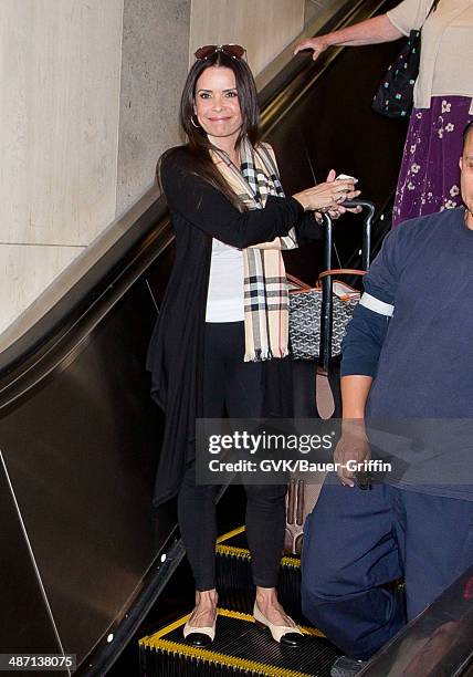 Karent Sierra is seen at LAX on April 27, 2014 in Los Angeles, California.