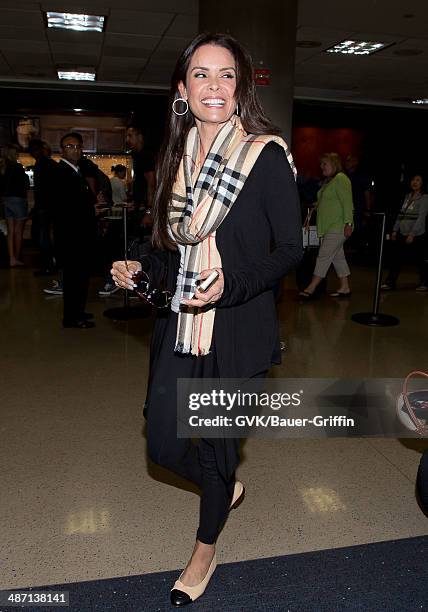 Karent Sierra is seen at LAX on April 27, 2014 in Los Angeles, California.