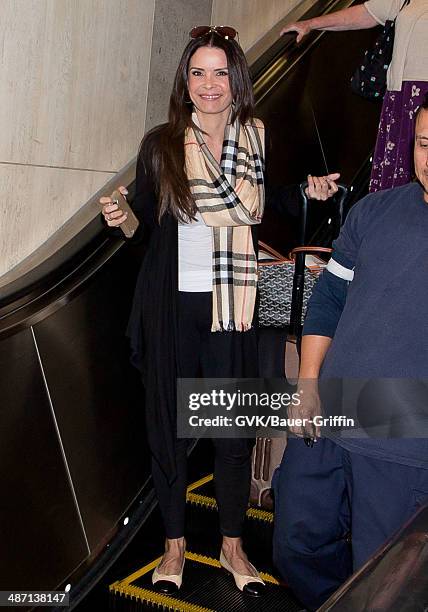 Karent Sierra is seen at LAX on April 27, 2014 in Los Angeles, California.