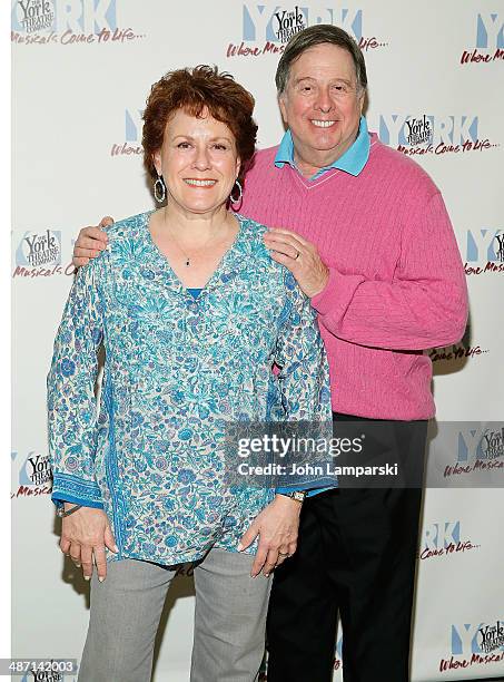 Judy Kaye and David Green attend the opening night of "Inventing Mary Martin" at The York Theatre at Saint Peters on April 27, 2014 in New York City.