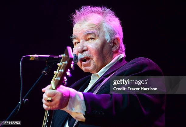 Musician John Prine performs onstage during day 3 of 2014 Stagecoach: California's Country Music Festival at the Empire Polo Club on April 27, 2014...