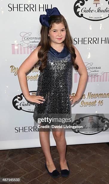 Actress Addison Riecke attends Ryan Newman's Glitz and Glam Sweet 16 birthday party at the Emerson Theater on April 27, 2014 in Hollywood, California.