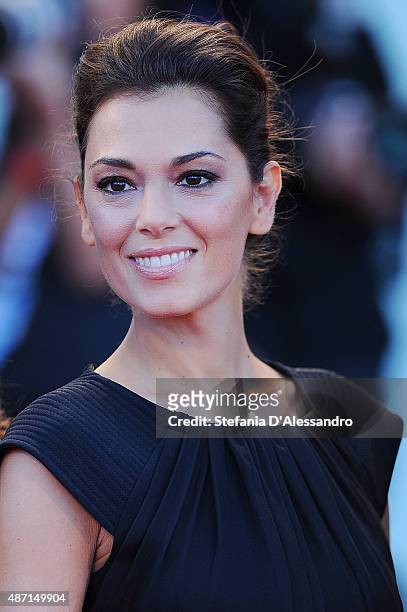 Giorgia Surina attends a premiere for 'A Bigger Splash' during the 72nd Venice Film Festival at on September 6, 2015 in Venice, Italy.