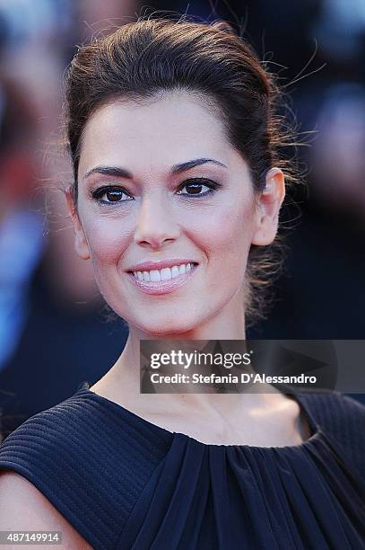 Giorgia Surina attends a premiere for 'A Bigger Splash' during the 72nd Venice Film Festival at on September 6, 2015 in Venice, Italy.