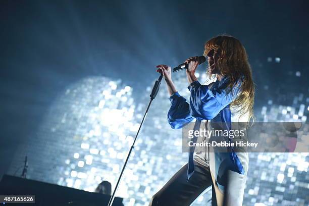 Florence Welch of Florence and the Machine performs on day 3 of the Electric Picnic Festival at Stradbally Hall Estate on September 6, 2015 in...