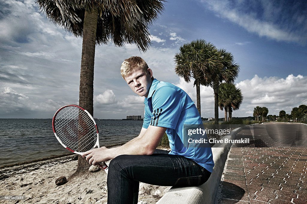 Kyle Edmund, Portrait shoot, March 22, 2014