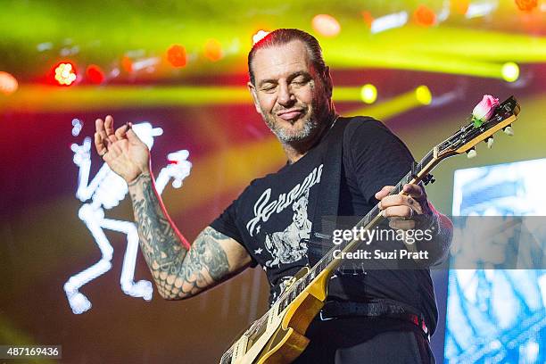 Mike Ness of Social Distortion performs at Bumbershoot at Seattle Center on September 6, 2015 in Seattle, Washington.