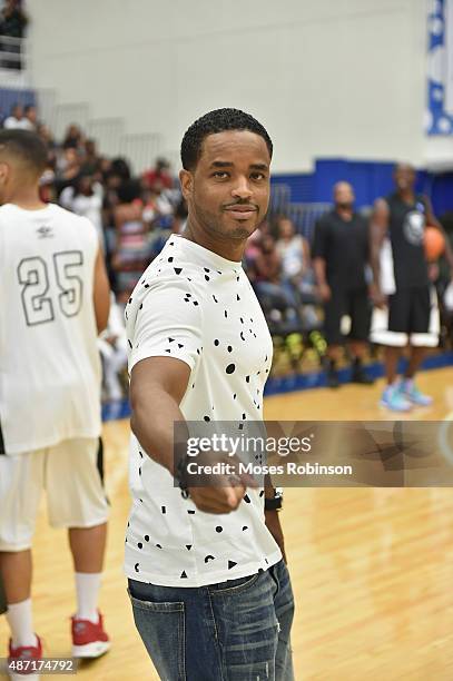 Actor Larenz Tate attends LudaDay Weekend Annual Celebrity Basketball Game at Georgia State University Sports Arena on September 6, 2015 in Atlanta,...