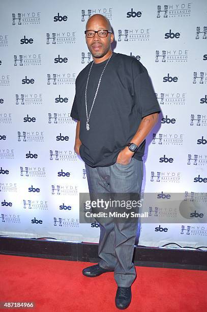 Rapper/producer Warren G arrives at Hyde Bellagio at the Bellagio on September 6, 2015 in Las Vegas, Nevada.