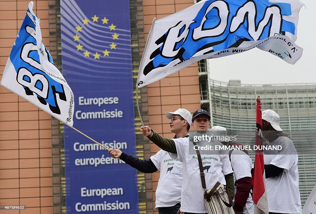 BELGIUM-EU-AGRICULTURE-PROTEST