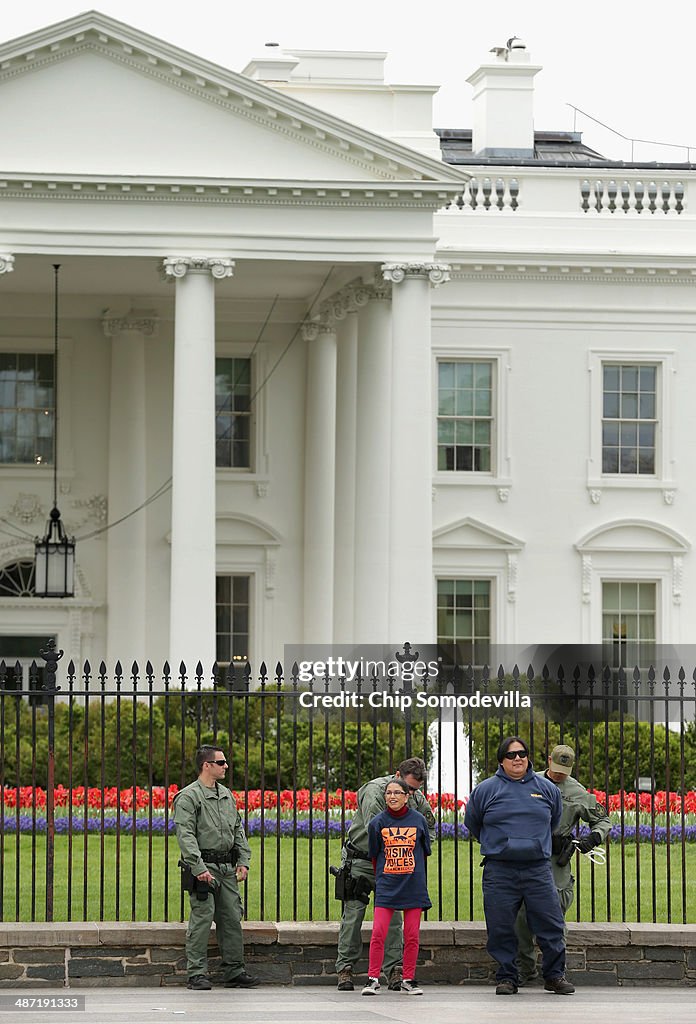 Activists Rally Outside The White House To Protest Deportations