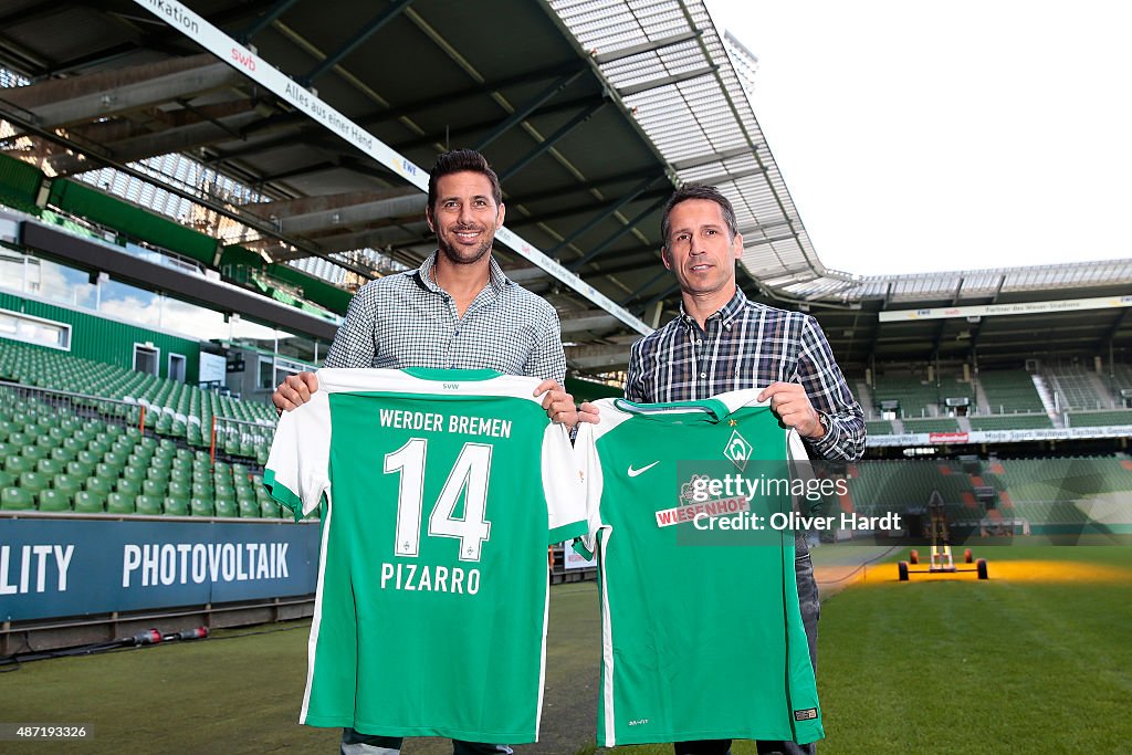 Werder Bremen Unveils New Signing Claudio Pizarro