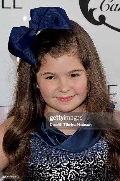 Addison Riecke attends Ryan Newman's glitz and glam sweet 16 birthday party on April 27, 2014 in Hollywood, California.