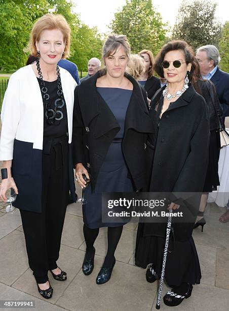 Serpentine Gallery Co-Director Julia Peyton-Jones, Tracey Emin and Bianca Jagger attend the launch of "Serpentine", a new fragrance by The Serpentine...