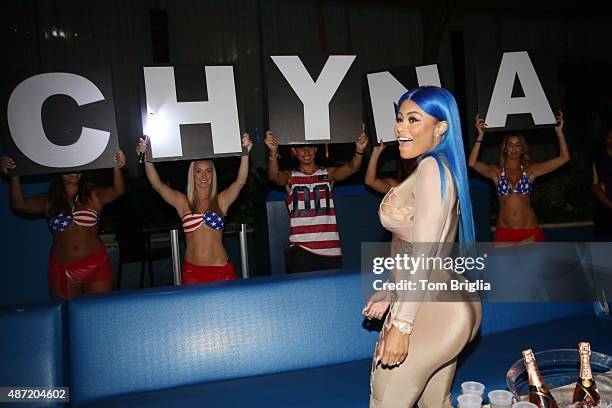Blac Chyna hosts The Pool After Dark at Harrah's Resort on Saturday September 5, 2015 in Atlantic City, New Jersey.