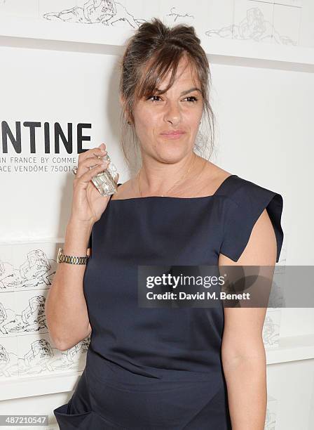 Tracey Emin attends the launch of "Serpentine", a new fragrance by The Serpentine Gallery and fashion house Comme des Garcons featuring packaging...