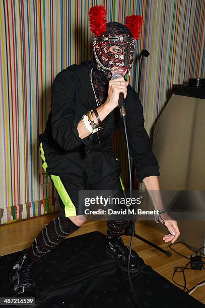 Feral Aka MC Kinky attends The Hepatitis C Trust's Bingo Night at The Groucho Club on April 28, 2014 in London, England.