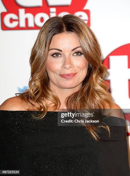 Alison King attends the TV Choice Awards 2015 at Hilton Park Lane on September 7, 2015 in London, England.