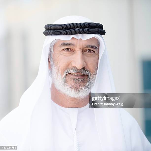 arab man portrait - ghoutra stock pictures, royalty-free photos & images