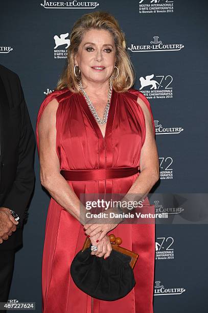 Actress Catherine Deneuve attends the Jaeger-LeCoultre gala event celebrating 10 years of partnership with La Mostra Internazionale d'Arte...