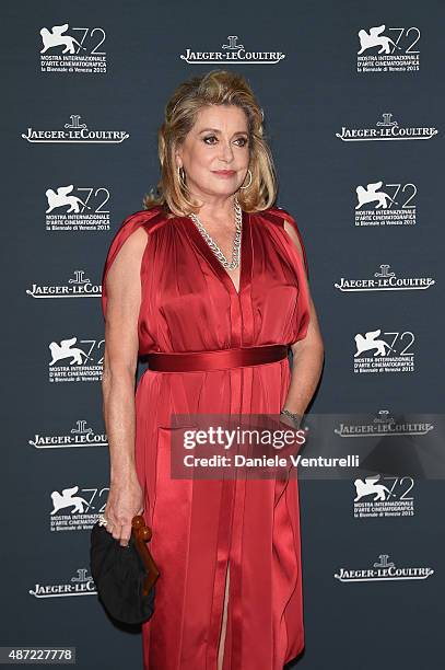 Actress Catherine Deneuve attends the Jaeger-LeCoultre gala event celebrating 10 years of partnership with La Mostra Internazionale d'Arte...