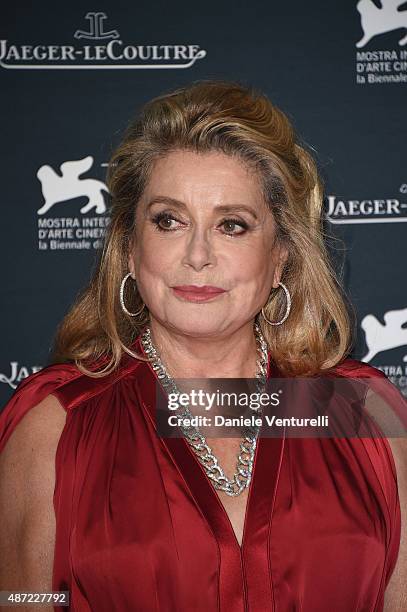 Actress Catherine Deneuve attends the Jaeger-LeCoultre gala event celebrating 10 years of partnership with La Mostra Internazionale d'Arte...