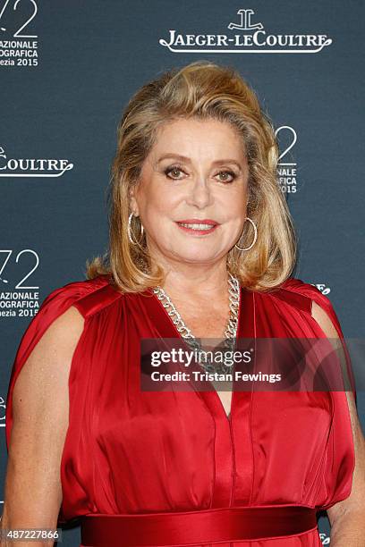 Actress Catherine Deneuve attends the Jaeger-LeCoultre gala event celebrating 10 years of partnership with La Mostra Internazionale d'Arte...