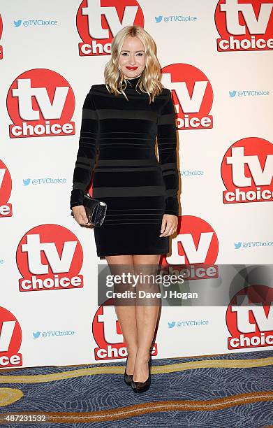 Sammy Winward attends the TV Choice Awards 2015 at Hilton Park Lane on September 7, 2015 in London, England.