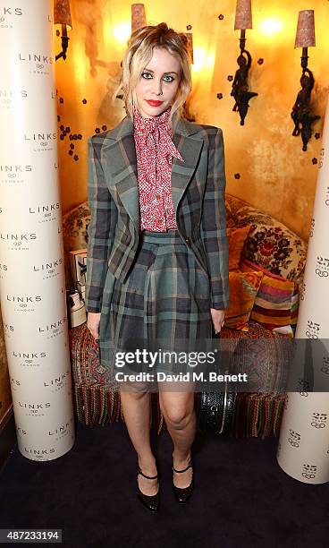 Billie JD Porter attends the Links of London 25th Anniversary party at Loulou's on September 7, 2015 in London, England.