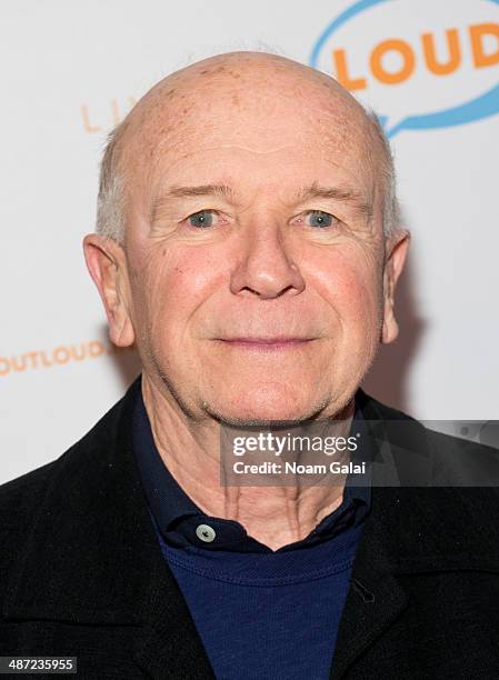 Playwright Terrence McNally attends the 13th annual Live Out Loud Young Trailblazers Benefit gala at The Times Center on April 28, 2014 in New York...