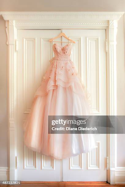 beautiful pink gown - diane diederich stock-fotos und bilder