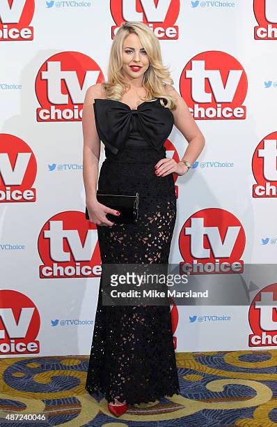 Lydia Bright attends the TV Choice Awards 2015 at Hilton Park Lane on September 7, 2015 in London, England.