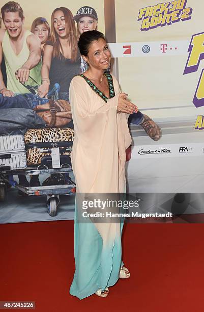 Actress Jana Pallaske attends the 'Fack ju Goehte 2' Munich Premiere at Mathaeser Filmpalast on September 7, 2015 in Munich, Germany.