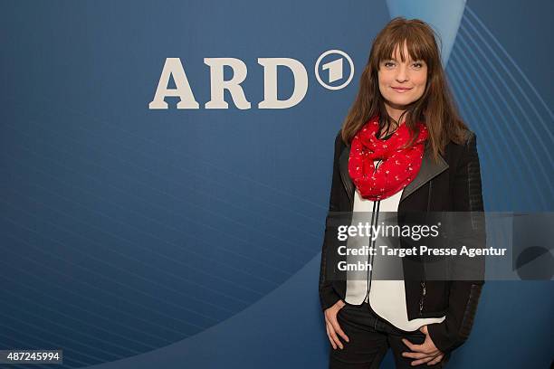 Ina Paule Klink visits the ARD stand at 2015 IFA Tech Fair on September 7, 2015 in Berlin, Germany.